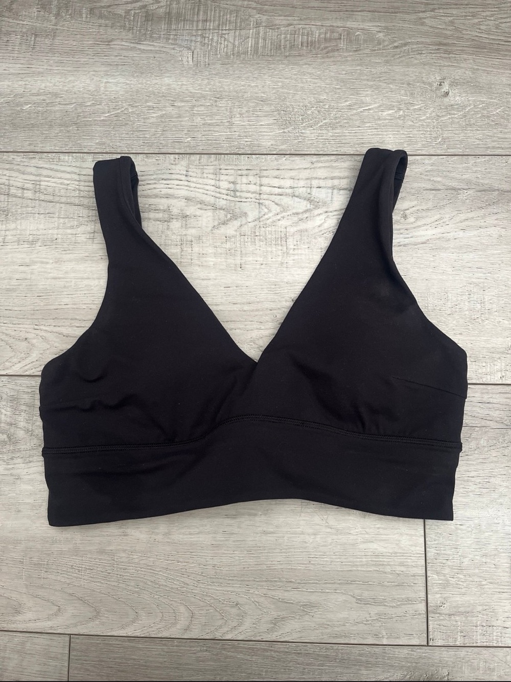 Lululemon Vneck Black Sports Bra